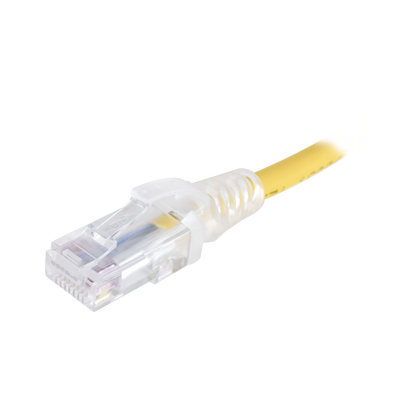 Patch Cord MC6 Modular Cat6 UTP, CM/LS0H, 0.3 Metros (1 Pie), Color Amarillo