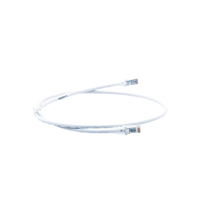 Patch Cord MC6 Modular Cat6 UTP, CM/LS0H, 0.91 Metros (3 Pies), Color Blanco, Versión Bulk (Sin Empaque Individual)