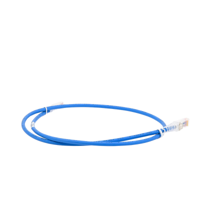 Patch Cord MC6 Modular Cat6 UTP, CM/LS0H, 0.91 Metros (3 Pies), Color Azul, Versión Bulk (Sin Empaque Individual)
