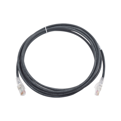 Patch Cord MC6 Modular Cat6 UTP, CM/LS0H, 2.13 Metros (7 Pies), Color Negro