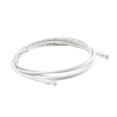 Patch Cord MC6 Modular Cat6 UTP, CM/LS0H, 3.05 Metros (10 Pies), Color Blanco, Versión Bulk (Sin Empaque Individual)