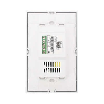 (ZWAVE) Interruptor On/Off panel táctil touch inalámbrico Zwave Plus 2 botones. Compatible con Hubitat HC8, Álula  M2M, otro