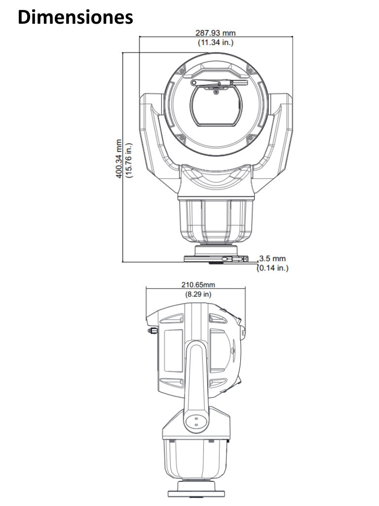 BOSCH V_MIC7522Z30B- MIC IP Starlight 7000I/ IP68/ H.265/ Analiticos/ Zoom 30x/ Desempañador 2 MP
