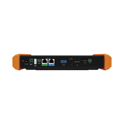 Probador de Vídeo con Pantalla LCD de 7" para IP ONVIF / 8MP TVI + 8MP CVI + 8MP AHD + SDI/EXâ€SDI + Multímetro + Cable TDR / Prueba de Red de Fibra Óptica + Medidor de Distancia Laser + Cámara Integrada