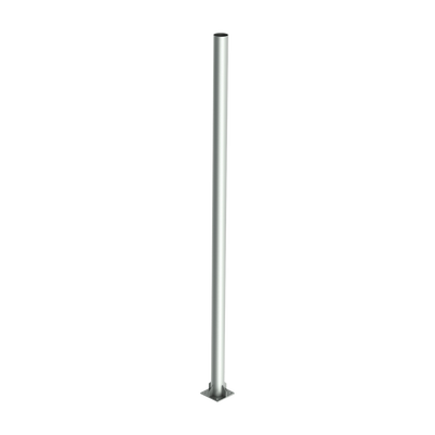 Poste de Acero Galvanizado para Videovigilancia, 1.5 m de altura.