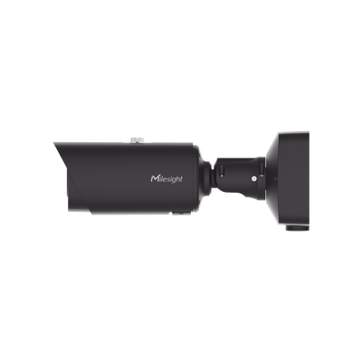 Cámara Bullet Plus de Red 2MP / AI 4X / Enfoque Automático / IR Inteligente / WDR 140dB / Tarjeta MicroSD hasta 256GB / IP67 / IK10 / Análisis de Video AI / Compresión H.265+