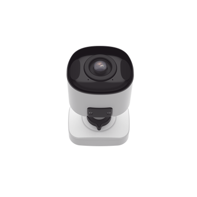 Cámara Bullet de Red Mini Panorámica 180° AI / 4K / Super WDR 120dB / Micrófono Integrado / IP67-IK10 / Soporte PoE / Almacenamiento 1TB / Analítica IA VCA 8 Modos