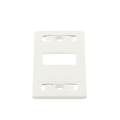 Placa de Pared Modular MAX, de 4 Salidas, Color Blanco, Versión Bulk (Sin Empaque Individual)