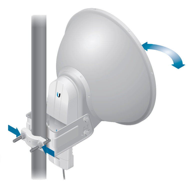 UBIQUITI AF-5G23-S45  - Antena direccional AirFiber X para radio conectorizado de 5.8 GHz con ganancia de 23 dBi, tecnología MIMO y compatible con AF5X y AF5XHD.