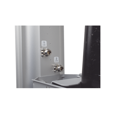 Antena Sectorial MIMO 4X4 de 45 º,  4.9 - 6.4 GHz, IP55, Ganancia de 22 dBi, 4 Conectores N-hembra, Montaje y Jumper tipo N incluido.