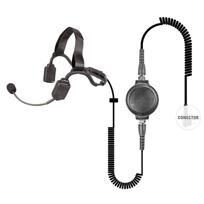 AUDIF P/CONDUCCION D/HUESO C/MIC TIPO BOOM P/RAD MOTOROLA XTS3000/ Astro/ HT1000/ MTX8000/ 838/ 9000/ GP9000/ XTS5000/ GP1200.