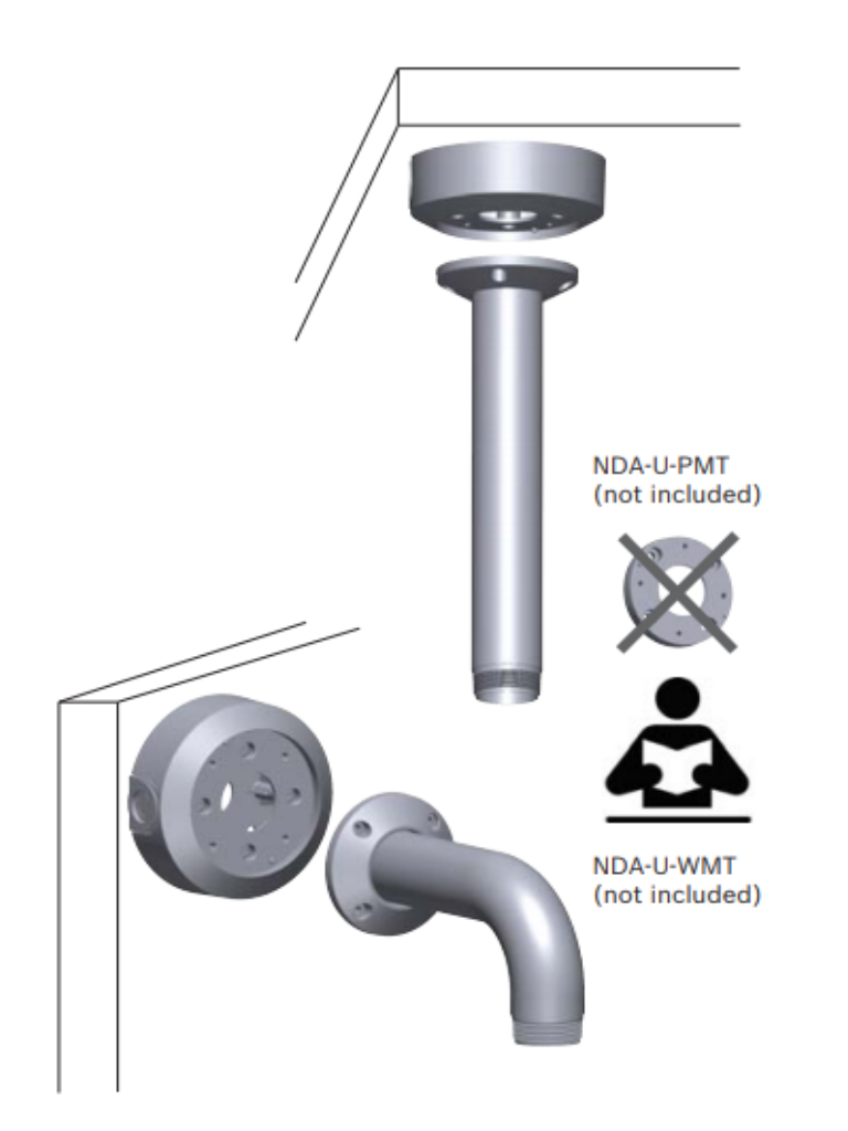 BOSCH V_NDAUPSMB - Caja de montaje en superficie SMB para montaje en pared o tuberia