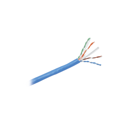 Bobina de Cable UTP 305 Metros (1000 Pies) de Cobre, NetKey, Reelex, Azul, Categoría 6 (24 AWG), 1000Mbps, PVC (CM), de 4 Pares