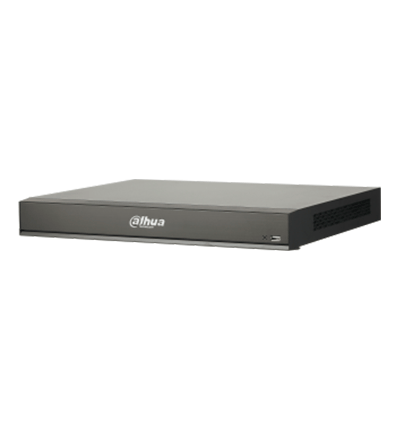 DAHUA DHI-NVR5216-16P-I/L - NVR de 16 Canales 4k/ WizMind/ 16 Puertos PoE/ H.265+/ 4  Canales de Reconocimiento Facial/ 20 Bases de Datos de Rostros/ 2 Bahías de Discos Duros/ Rendimiento de 320 Mbps/ 4&2 E&S de Alarma/