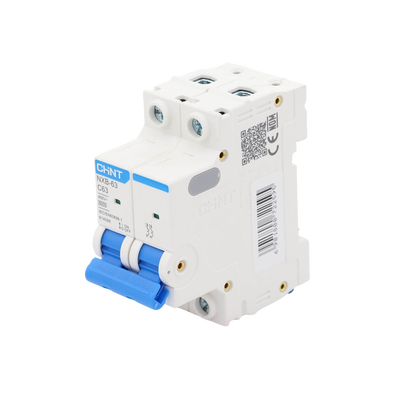 Pastilla para Riel Din, 2 Polo, 63 Amp, Vca:110/415v, 6kA, Catálogo: NXB632PC63, Serie: NXB-63.