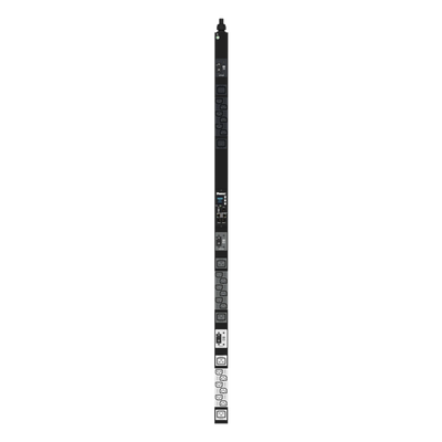 PDU Monitoreable (MI) para Distribución de Energía, Enchufe de Entrada NEMA L21-30P, Con 18 Salidas C13 y 6 C19, de Instalación Vertical, 208 Vca, 30 Amp