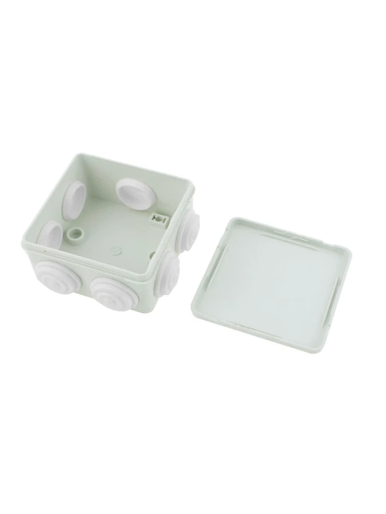 SAXXON PB085 - Caja de conexiones con 7 entradas / PVC libre de halógenos / Compatible con cámaras Bullet / Domo / Dimensiones 85 x 85 x 50 mm (Ancho x Alto x Fondo) / IP55