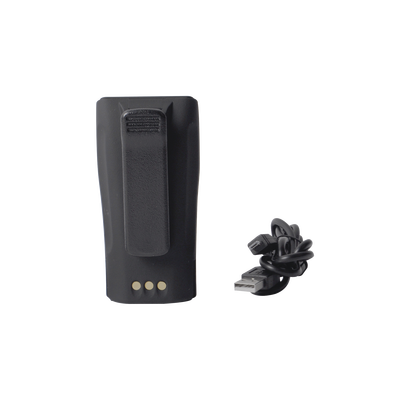 Batería con cargador USB integrado de Li-Ion 2600MAH  con clip  para radios EP450/DEP450/CP200/PR400