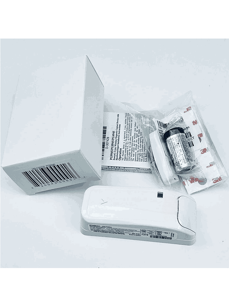 DSC PG9945 - Contacto Magnético Inalámbrico de Puerta/Ventana PowerG c/entrada Auxiliar compatible con NEO, PRO, Qolsys e IoTega