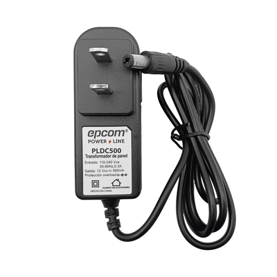 Fuente de poder de 12 Vcc @ 500 mA / Uso en Interior / Múltiples Usos