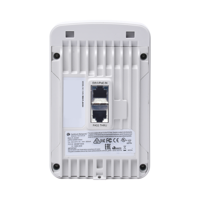 Access Point WiFi cnPilot e430H Indoor Wall Plate, doble banda, Wave 2, antena beamforming, 4 puertos de salida (1x PoE Gigabit y 3x Ethernet Gigabit)