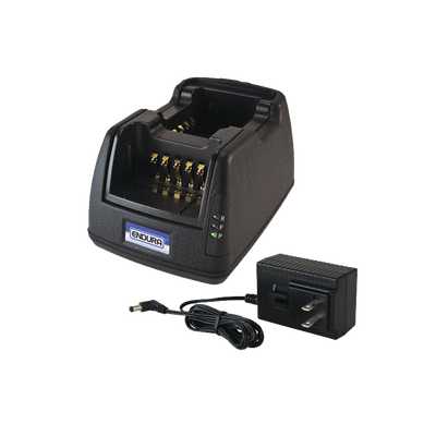 Multicargador rápido Endura de 2 cavidades para bateria PMNN4080R, para radio Motorola EP350/CP185
