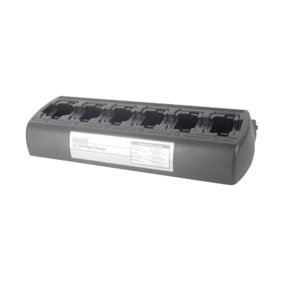 Multicargador  rápido de escritorio de 6 radios para baterías KNB45L, KNB63L/65L