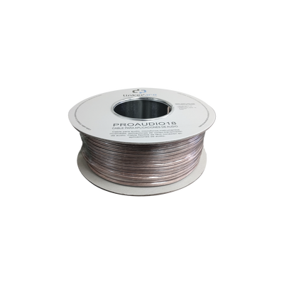 Cable 18/2 para audio, perfecto para bocinas y micrófonos, bobina de 152M(500ft)