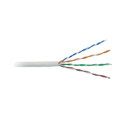 Bobina de Cable de 305 Metros (1000 Pies), Cat5e, Alto Rendimiento, Color Blanco, UL, para Aplicaciones en Video Vigilancia, Redes de Datos. Uso en Interior
