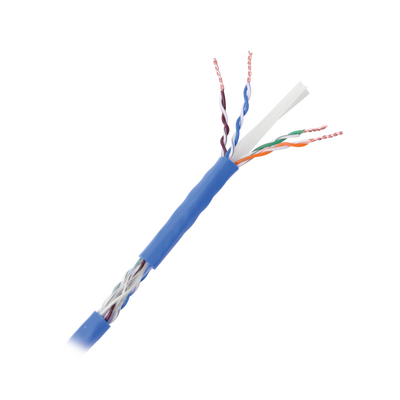Bobina de 1000 Metros (3280.84 Pies) Cable Cat6+ Calibre 23 Alto Desempeño, ETL, UL, Color Azul, Super Flexible, de 1000 Metros (3280.84 Pies), para Aplicaciones de CCTV, Video HD, y Redes de Datos
