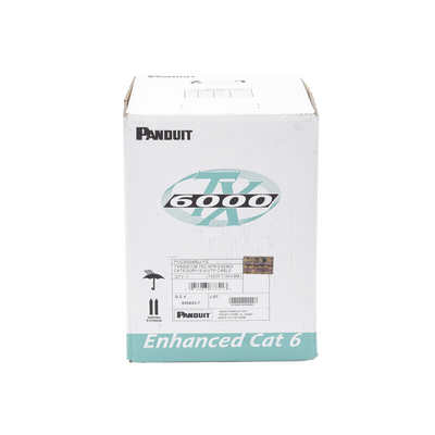 Bobina de Cable UTP 305 Metros (1000 Pies) de Cobre, TX6000? PanNet, Reelex, Azul, Categoría 6 Mejorado (23 AWG), PVC (CM), de 4 Pares