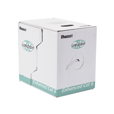 Bobina de Cable UTP 305 Metros (1000 Pies) de Cobre, TX6000? PanNet, Reelex, Gris Internacional, Categoría 6 Mejorado (23 AWG), PVC (CM), de 4 Pares