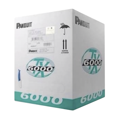 Bobina de Cable UTP 305 Metros (1000 Pies) de Cobre, TX6000? PanNet, Reelex, Rojo, Categoría 6 Mejorado (23 AWG), PVC (CM), de 4 Pares
