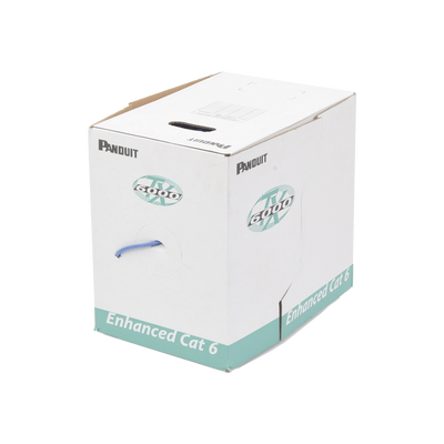 Bobina de Cable UTP 305 m. de Cobre, TX6000™ PanNet, Reelex, Azul, Categoría 6 Mejorado (23 AWG), PVC (CMR, Riser), de 4 pares