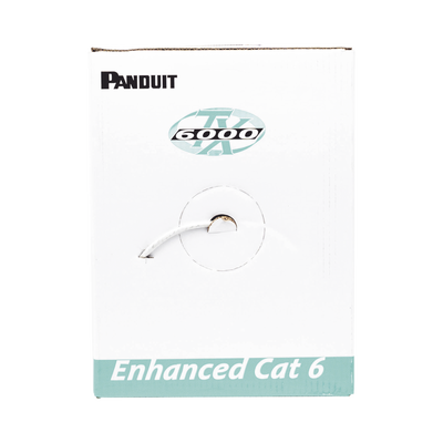 Bobina de Cable UTP 305 Metros (1000 Pies) de Cobre, TX6000? PanNet, Reelex, Gris, Categoría 6 Mejorado (23 AWG), PVC (CMR, Riser), de 4 Pares