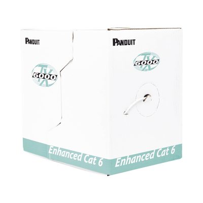 Bobina de Cable UTP 305 Metros (1000 Pies) de Cobre, TX6000? PanNet, Reelex, Gris, Categoría 6 Mejorado (23 AWG), PVC (CMR, Riser), de 4 Pares
