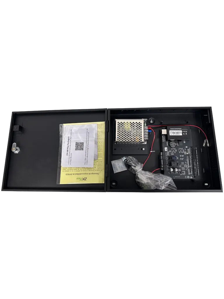 ZKTECO C3100Plus Package B - Panel de control de acceso RFID, 1 puerta, 2 vías, capacidad para 100,000 usuarios y tarjetas, capacidad de código QR, Push SDK