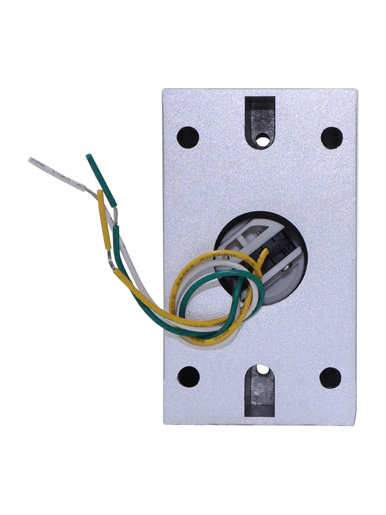 YLI PBK818A800AM - Paquete con Botón de Salida Tipo Hongo y Caja de Montaje Metálicos para Instalación Segura