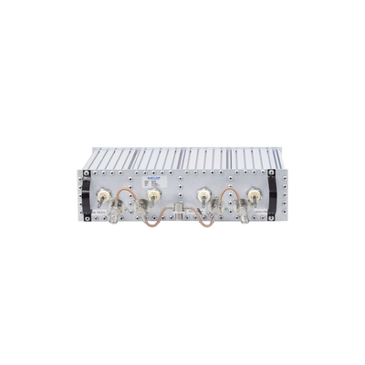 Duplexer Pasa Banda-Rechazo de Banda / 406-512 MHz / 4 Cavidades 4" (10.2 cm) / Separación 5 MHz / 350 Watt / Conectores N Hembra / 3U Rack