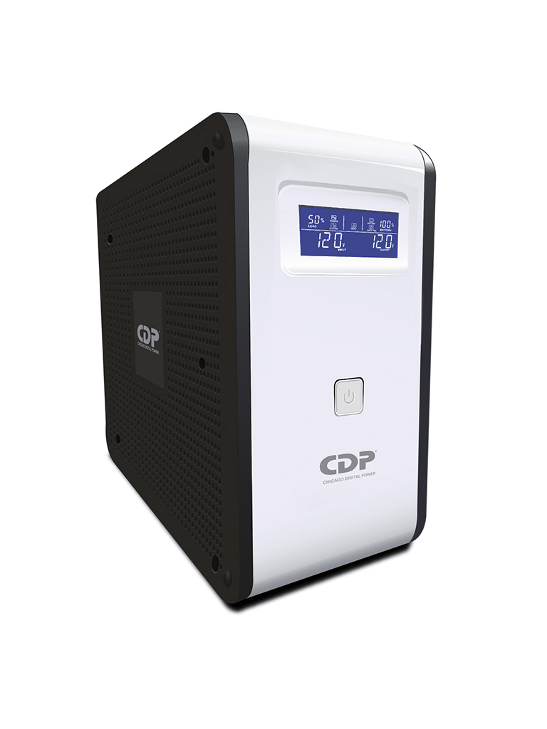 CDP R-Smart1010 - UPS Interactivo / 1000VA / 500W / Pantalla LCD / 10 Terminales de salida / 5 Salidas con respaldo y regulación AVR / 5 Salidas con supresión de picos / 2 Terminales de salida programables