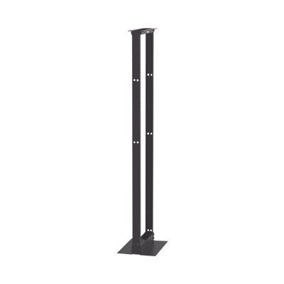 Rack de Dos Postes Estándar de 19 in, Rieles Numerados y Roscados #12-24, Fabricado en Aluminio, 45 Unidades de Rack, Color Negro