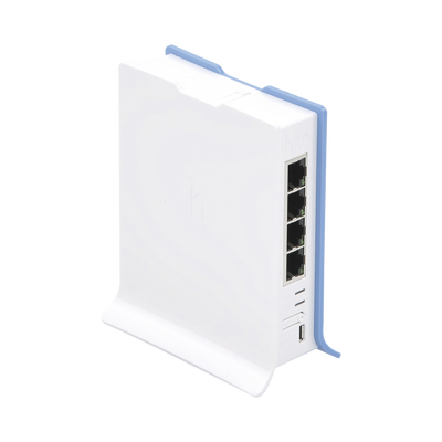 (hAP lite TC) 4 Puertos Fast Ethernet, Wi-Fi 2.4 GHz 802.11 b/g/n y base tipo Torre