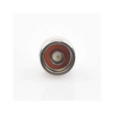 Conector N Macho, Anillo Plegable y Pin Cautivo para RG-8/X, 9258, LMR-240, Níquel/ Oro/ Teflón.