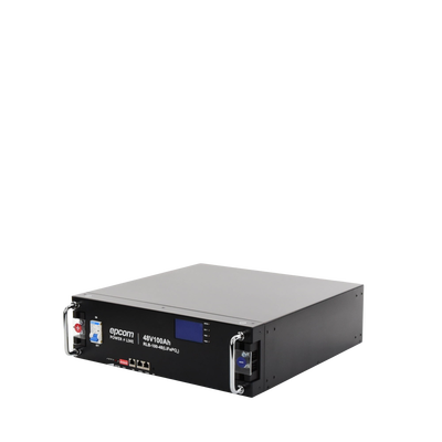 Batería de Litio de 4.8 Kwh, 48 Vcc, 100 Ah, 3U de Montaje en Rack con Pantalla de Monitoreo Local LCD