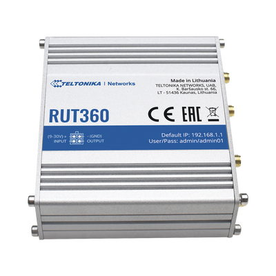 Router Industrial 4G LTE CAT6, WiFi 2.4GHz , Bandas: B2, B4, B5, B7, B12, B13, B25, B26, B29, B30, B66