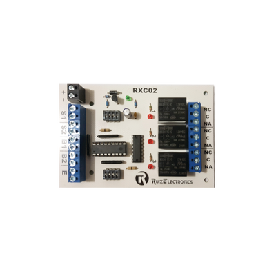 Tarjeta para control de Esclusas para 2 puertas con temporizador en desbloqueo y bloqueo/ entrada para botón de emergencia/ salida de emergencia/