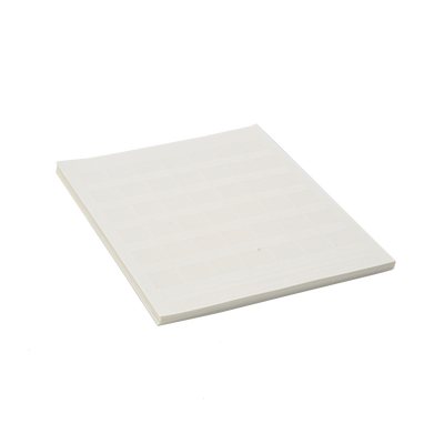 Paquete de Hojas con 2500 Etiquetas de Identificación Auto-Laminadas para Impresora Láser/Inyección de Tinta, para Cables de 4.1 a 8.1 mm de Diámetro (10 - 6 AWG), Color Blanco