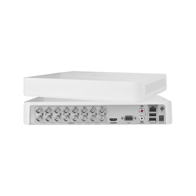 (AUDIO POR COAXITRON) DVR 2 Megapixel (1080p) Lite / 16 Canales TURBOHD + 2 canales IP / 1 Bahía de Disco Duro / 16 Canales de Audio por Coaxitron  / Salida de vídeo Full HD