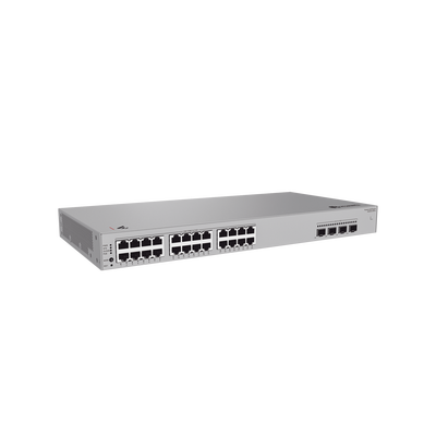 Switch de Acceso Gigabit Administrable PoE Capa 2 / 24 puertos 10/100/1000 Mbps (PoE) / 4 Puertos 2.5GE SFP Uplink  / ERPS / IMGP Snooping / DHCP Snooping / PoE Perpetuo / 400 W / Administración Nube Gratis