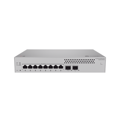 Switch de Acceso Gigabit Administrable Capa 2 / 8 puertos 10/100/1000 Mbps / 2 Puertos 10GE SFP Uplink  / ERPS / IMGP Snooping / DHCP Snooping / Administración Nube Gratis